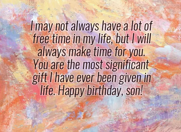 Happy Birthday Wishes My Dear Son