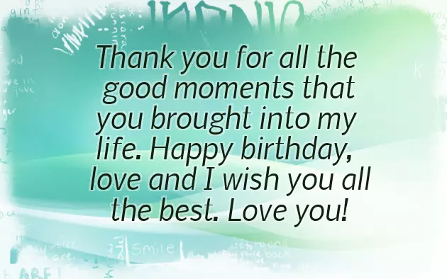 Bday Message For Love Bday Message For Love