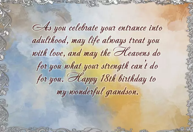 Birthday Wishes For 16 Year Old Grandson