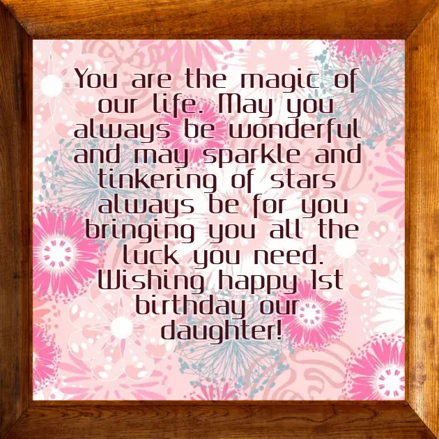 First Birthday Daughter Wishes First Birthday Daughter Wishes