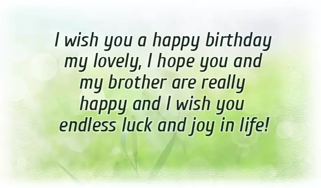 Greetings For Sister In Law