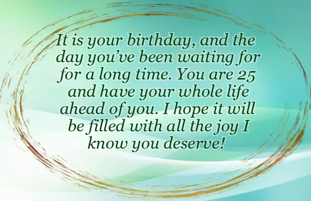 25Th Birthday Wishes For Nephew