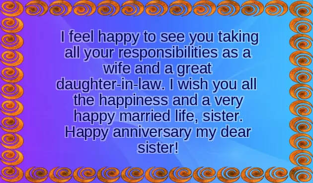 Sister Marriage Anniversary Quotes Sister Marriage Anniversary Quotes