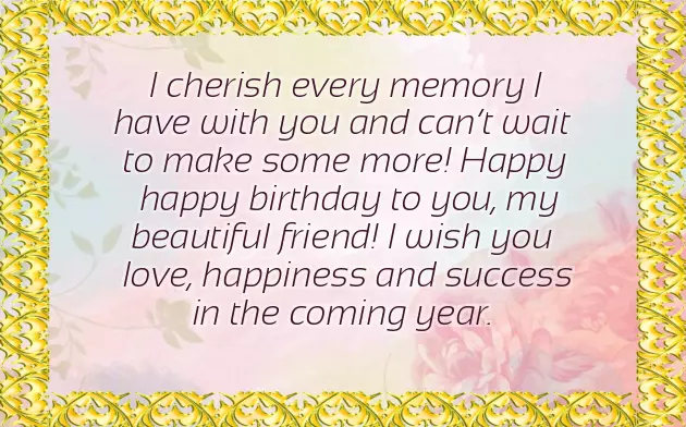 Female Best Friend Birthday Wishes