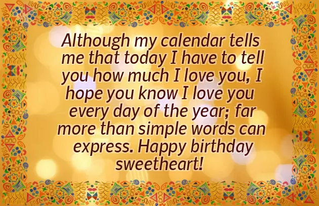 Birthday Phrases For Wife
