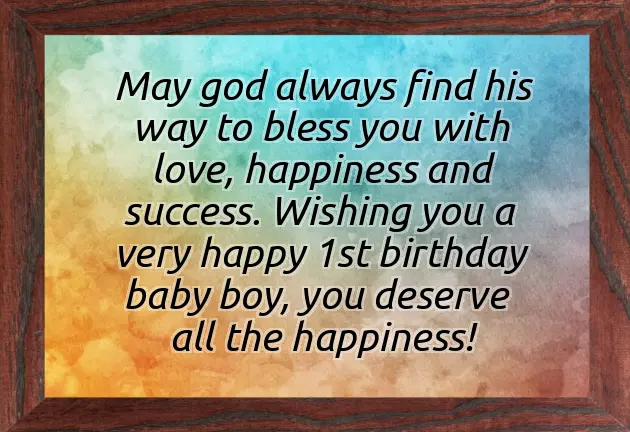 Birthday Wishes Baby Boy 1St Birthday