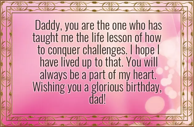 Birthday Wishes To My Dad From Daughter