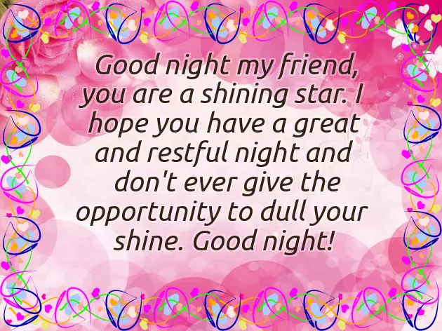 Good Night Wish For Best Friend Good Night Wish For Best Friend
