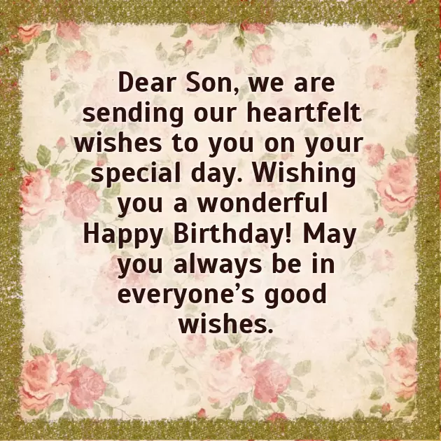 Happy Birthday Wish For Son Happy Birthday Wish For Son