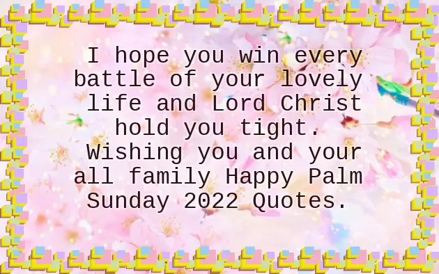 Blessed Palm Sunday Greetings