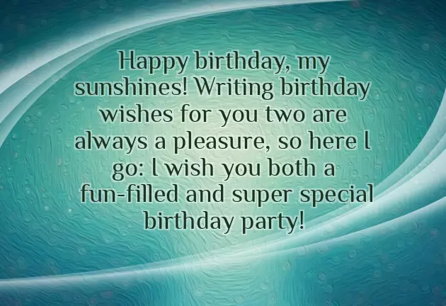 Birthday Wishes To Twins Girl And Boy Birthday Wishes To Twins Girl And Boy