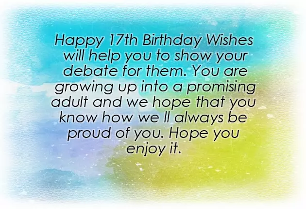 17Th Birthday Wishes 17Th Birthday Wishes