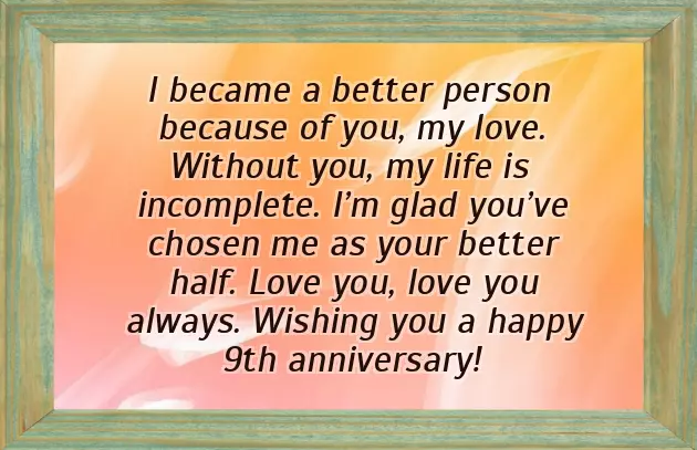 Happy 9Th Wedding Anniversary Wishes Happy 9Th Wedding Anniversary Wishes