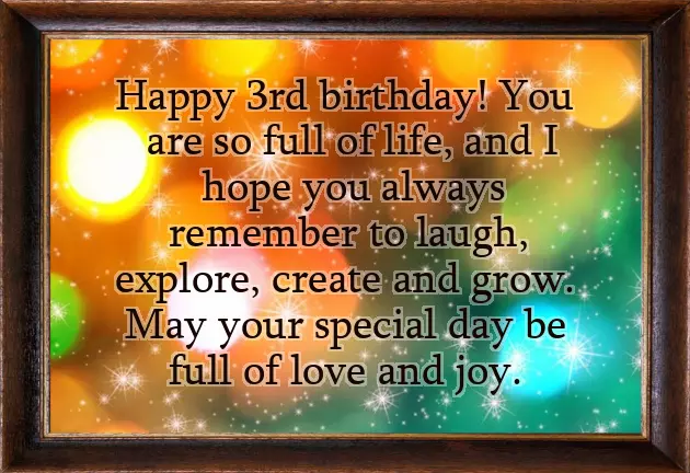 3 Year Old Son Birthday Wishes 3 Year Old Son Birthday Wishes