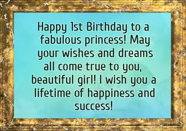 Birthday Wishes For Baby Girl 1 Year Birthday Wishes For Baby Girl 1 Year