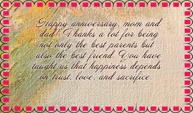 Happy Anniversary Day Mom Dad