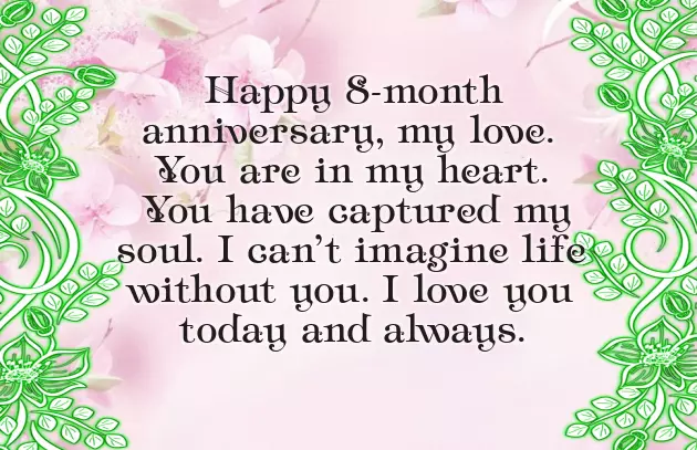 Happy 8Th Month Anniversary