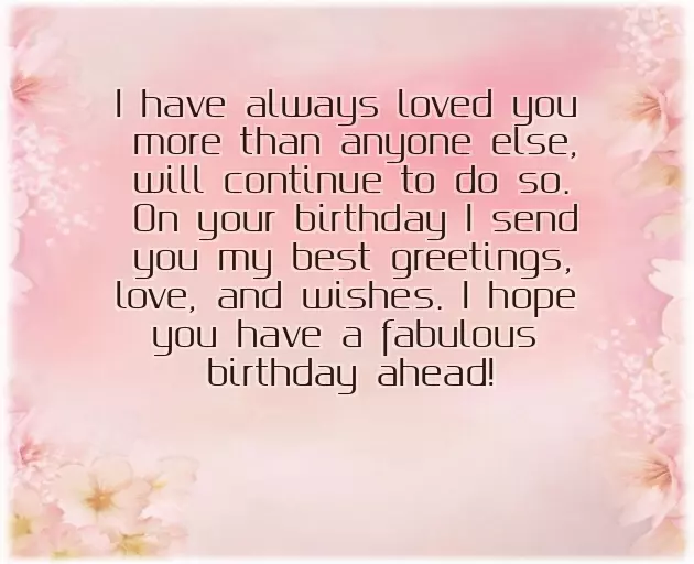 Birthday Wishes For Sister By Brother