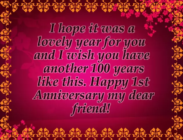 My First Wedding Anniversary Wishes