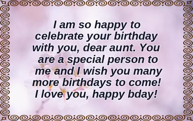 Happy Birthday My Favorite Aunt