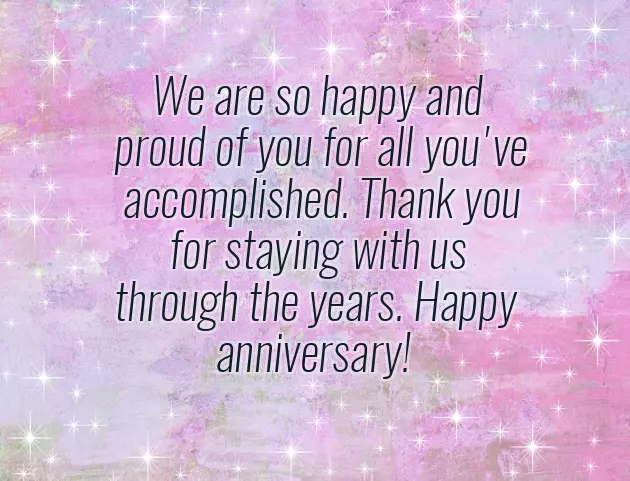 Congratulations 15 Years Of Service