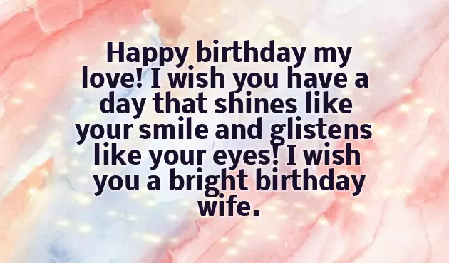 Birthday Status For Wife In English