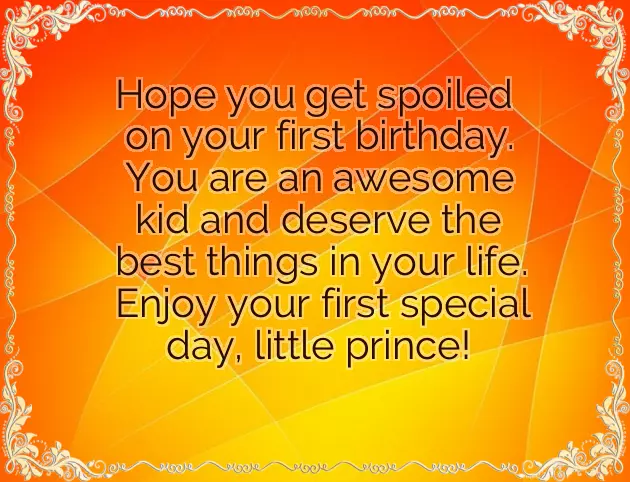 Birthday Wish For Son 1St Birthday