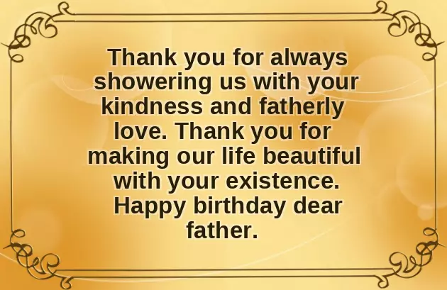 Birthday Wishes For Father From Family