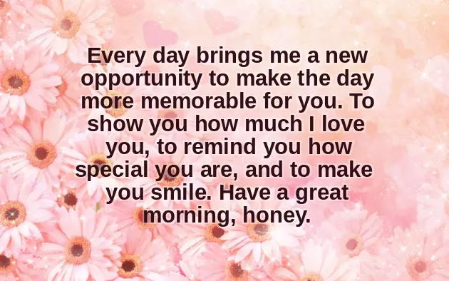 Long Love Morning Message For Her