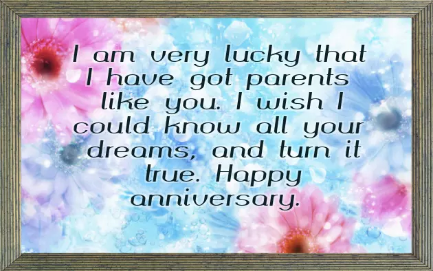 Wishes On Wedding Anniversary For Parents