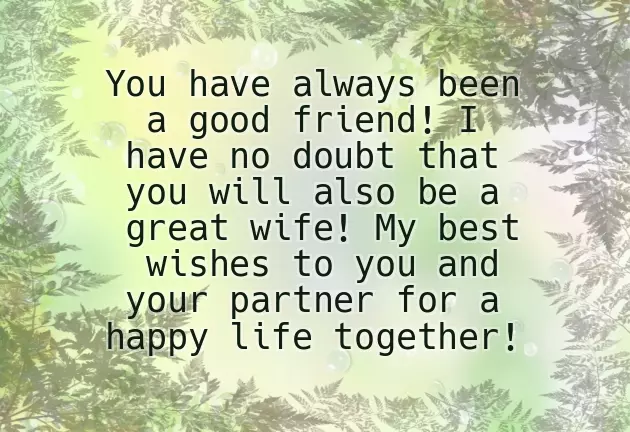 Wishing You A Blissful Marriage