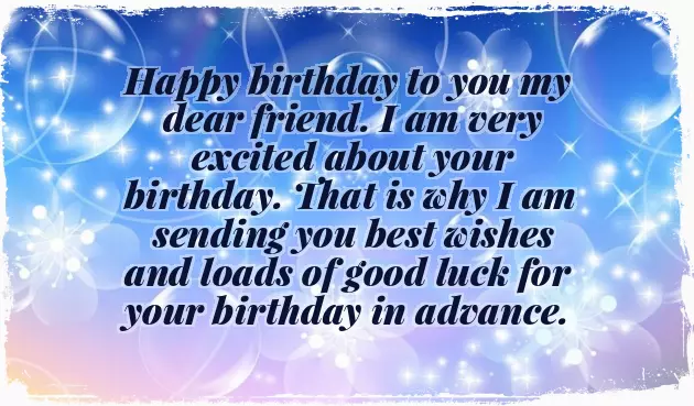 Birthday In Advance To My Love Birthday In Advance To My Love