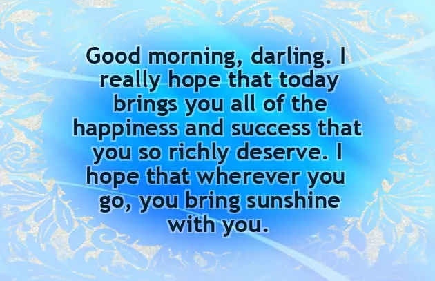 Sweet Morning Message For Your Crush