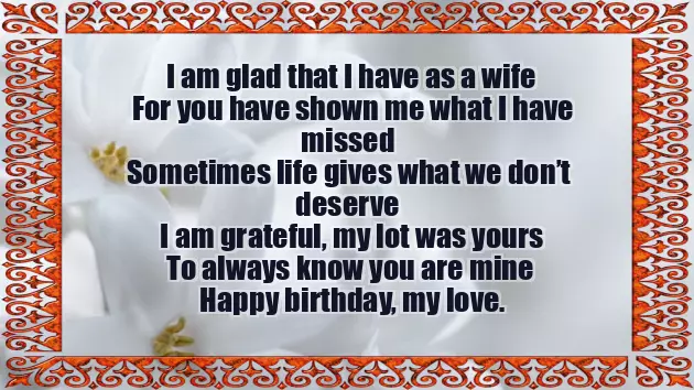 Birthday Poem For Wife From Husband Birthday Poem For Wife From Husband