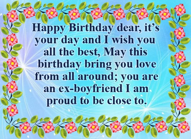 Birthday Greetings To Ex Boyfriend Birthday Greetings To Ex Boyfriend