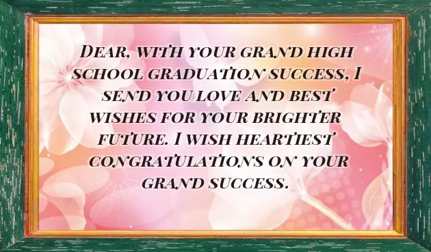 High School Graduation Congratulations High School Graduation Congratulations
