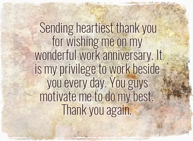 Work Anniversary Status For Myself