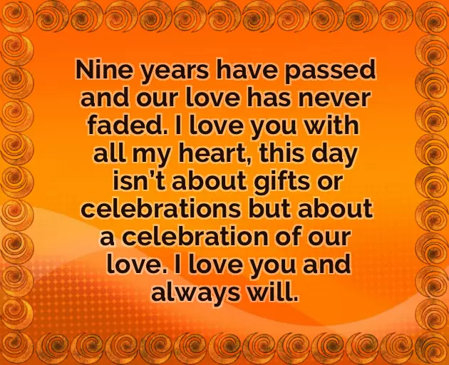 9Th Anniversary Wishes For Husband 9Th Anniversary Wishes For Husband