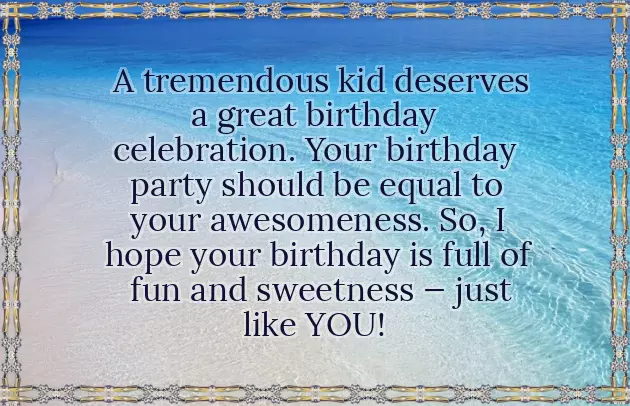 Birthday Thought For Child Birthday Thought For Child