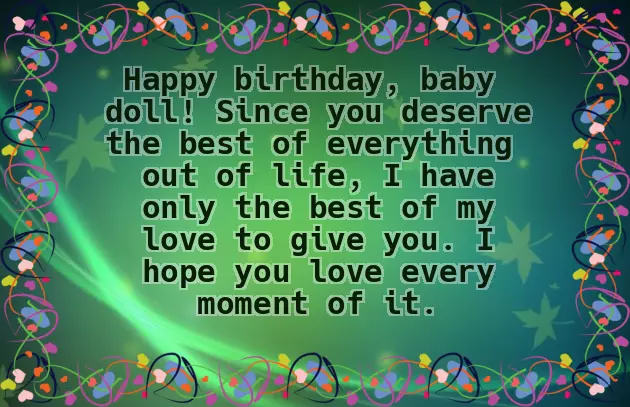 Birthday Wish For New Girlfriend