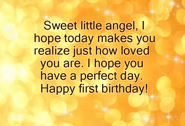 First Birthday Message First Birthday Message