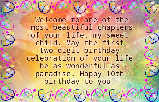 Happy 10 Birthday Boy