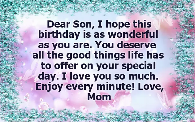 Mom And Son Birthday Quotes Mom And Son Birthday Quotes