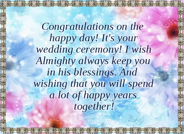 Newly Married Couple Wish