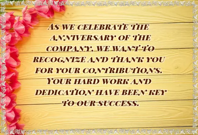 Congratulations On Your Business Anniversary Congratulations On Your Business Anniversary