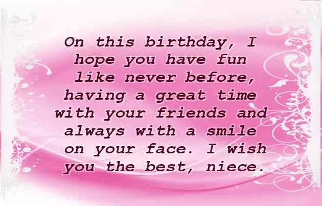 Birthday Wishes Of My Niece