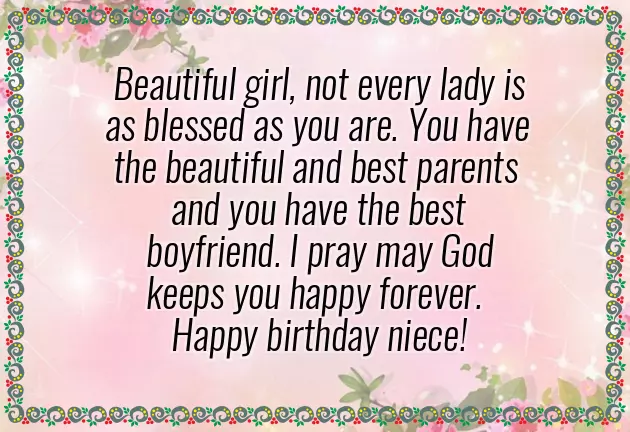 Birthday Wishes For First Niece