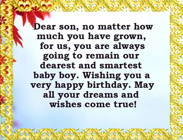 Birthday Quotes For Son From Mom