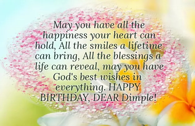 Happy Birthday Dimple Wishes Happy Birthday Dimple Wishes