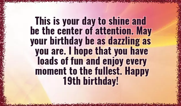 19Th Birthday Quotes 19Th Birthday Quotes